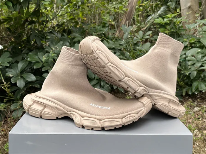 Balenciaga 10 3XL Beige Khaki Socks Shoes（7-12 work day deliver）