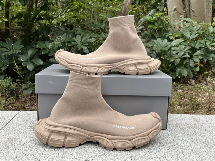 Balenciaga 10 3XL Beige Khaki Socks Shoes（7-12 work day deliver）