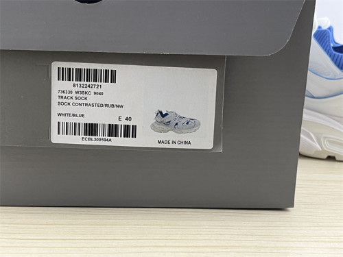 Balenciaga 3.0 Track Sock Nylon White Blue（7-12 work day deliver）