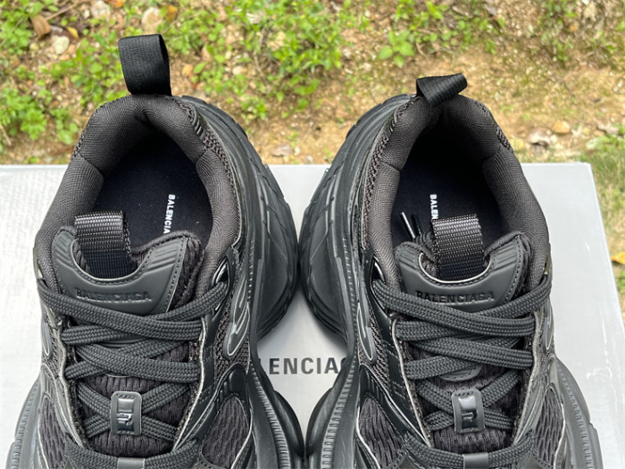 Balenciaga 10XL CARGO Black Mesh Round Toe Lace-up Low Top（7-12 work day deliver）