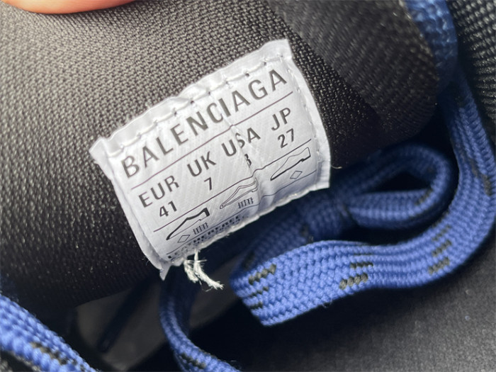 Balenciaga CARGO mesh round toe lace-up low top white and blue（7-12 work day deliver）