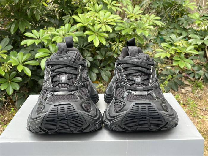 Balenciaga 10XL CARGO Black Mesh Round Toe Lace-up Low Top（7-12 work day deliver）