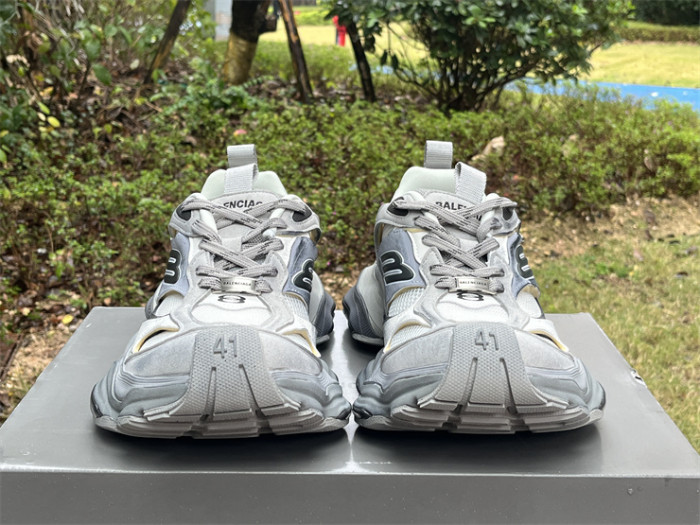Balenciaga CARGO mesh round toe lace-up low top beige black gray（7-12 work day deliver）