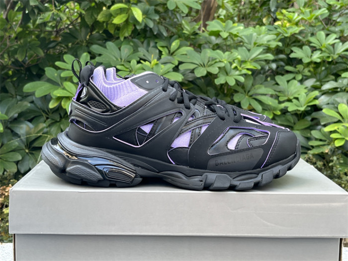 Balenciaga 3.0 Track Sock Black Purple Flyweave Nylon White Black（7-12 work day deliver）