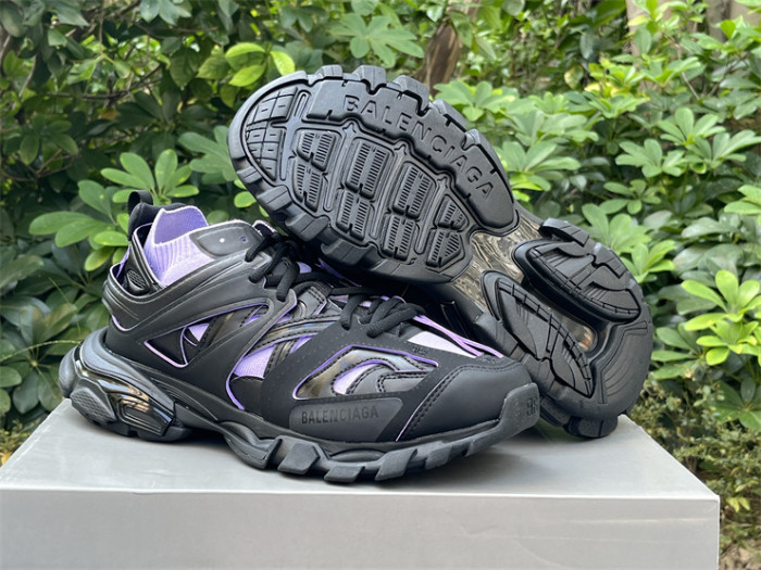 Balenciaga 3.0 Track Sock Black Purple Flyweave Nylon White Black（7-12 work day deliver）
