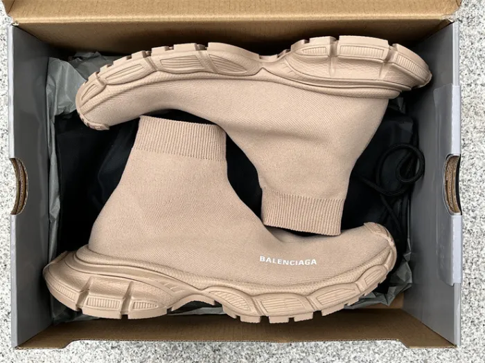 Balenciaga 10 3XL Beige Khaki Socks Shoes（7-12 work day deliver）