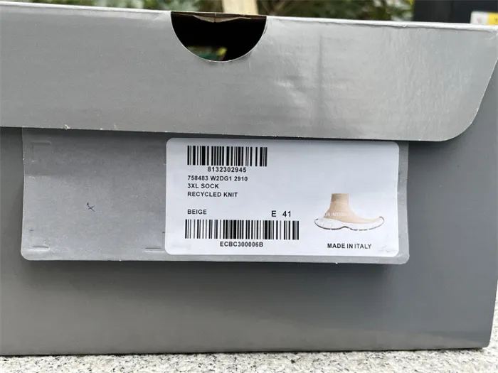 Balenciaga 10 3XL Beige Khaki Socks Shoes（7-12 work day deliver）