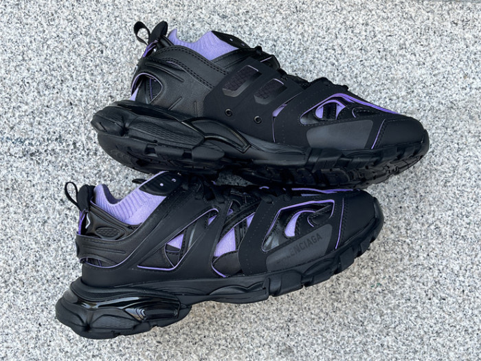 Balenciaga 3.0 Track Sock Black Purple Flyweave Nylon White Black（7-12 work day deliver）