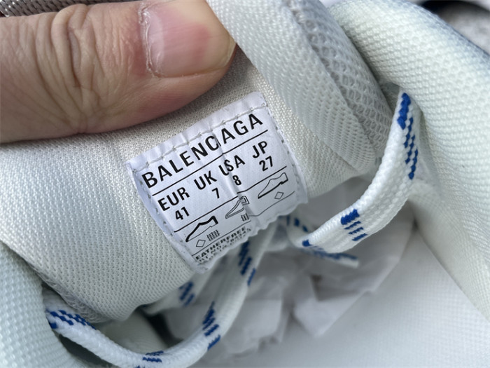 Balenciaga CARGO mesh round toe lace-up low top white, black and blue（7-12 work day deliver）