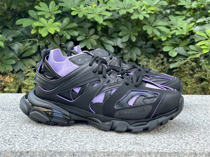 Balenciaga 3.0 Track Sock Black Purple Flyweave Nylon White Black（7-12 work day deliver）