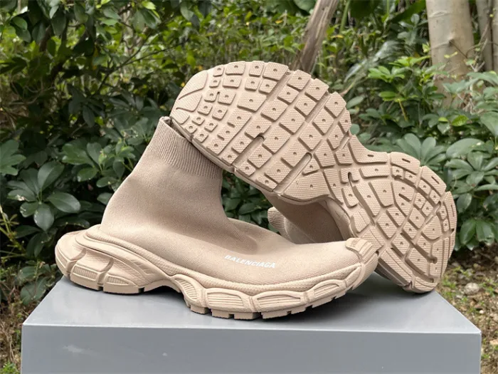 Balenciaga 10 3XL Beige Khaki Socks Shoes（7-12 work day deliver）