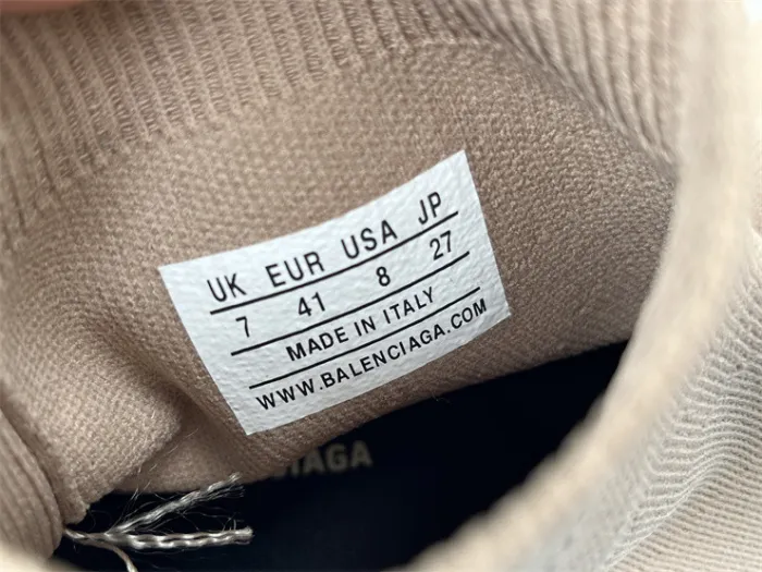 Balenciaga 10 3XL Beige Khaki Socks Shoes（7-12 work day deliver）