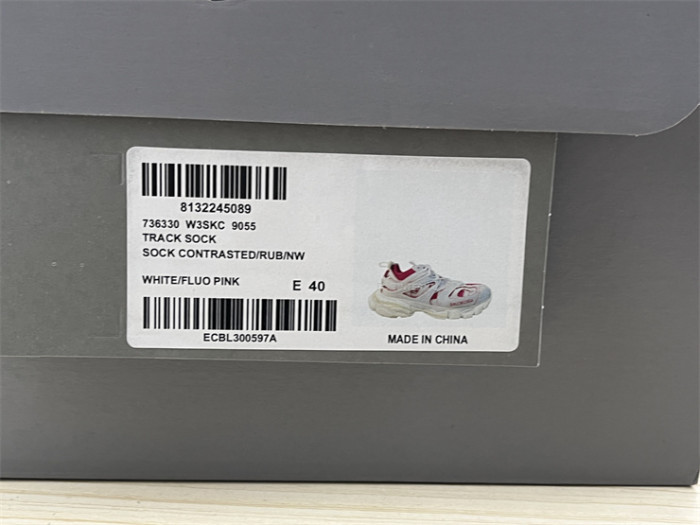 Balenciaga 3.0 Track Sock White Red Flyweave Nylon（7-12 work day deliver）