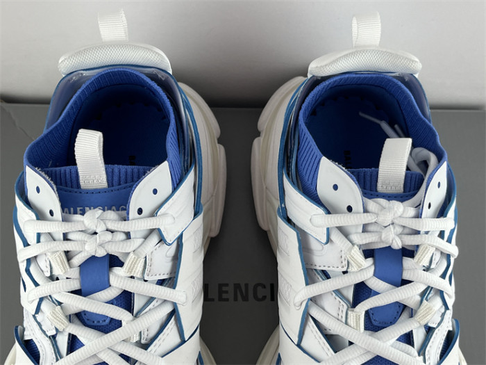 Balenciaga 3.0 Track Sock Nylon White Blue（7-12 work day deliver）