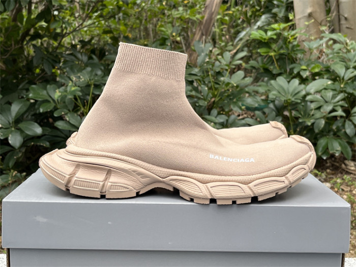 Balenciaga 10 3XL Beige Khaki Socks Shoes（7-12 work day deliver）