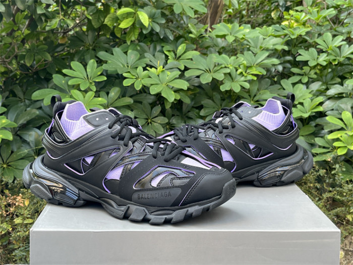 Balenciaga 3.0 Track Sock Black Purple Flyweave Nylon White Black（7-12 work day deliver）