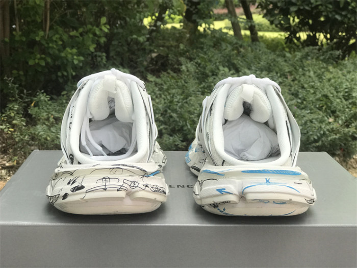 Balenciaga 3.0 New Track Mules Half Slippers Graffiti（7-12 work day deliver）
