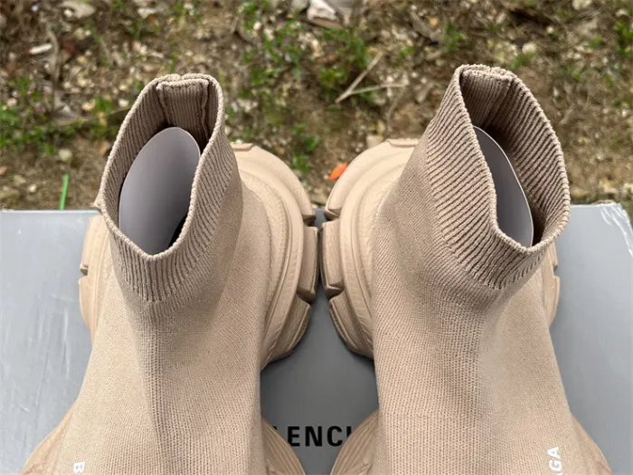 Balenciaga 10 3XL Beige Khaki Socks Shoes（7-12 work day deliver）