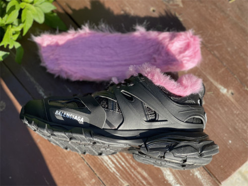 Balenciaga three generations of black and pink hair（7-12 work day deliver）