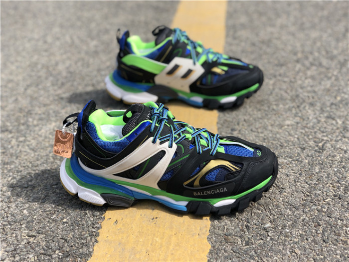 Balenciaga 3.0 retro dad shoes corporate black, blue and green color matching（7-12 work day deliver）