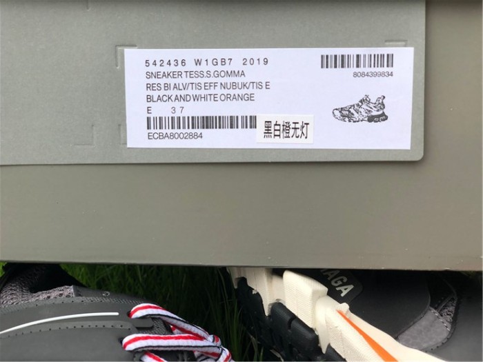 Balenciaga three generations black and white orange（7-12 work day deliver）