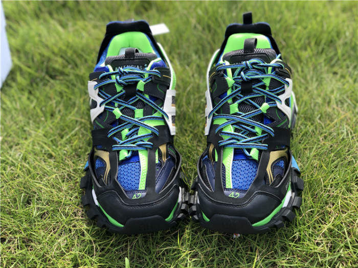 Balenciaga 3.0 retro dad shoes corporate black, blue and green color matching（7-12 work day deliver）