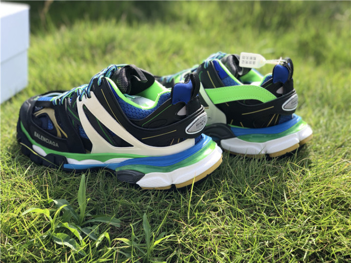 Balenciaga 3.0 retro dad shoes corporate black, blue and green color matching（7-12 work day deliver）