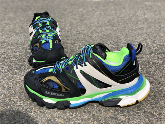Balenciaga 3.0 retro dad shoes corporate black, blue and green color matching（7-12 work day deliver）