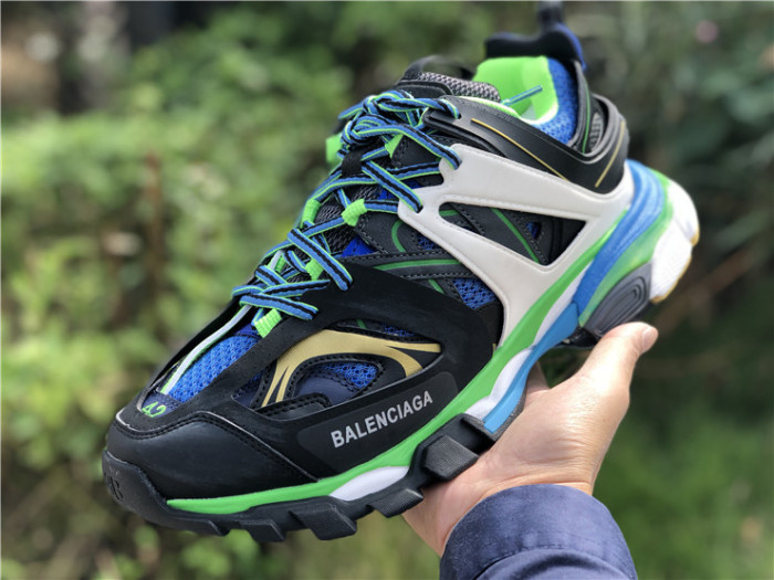 Balenciaga 3.0 retro dad shoes corporate black, blue and green color matching（7-12 work day deliver）