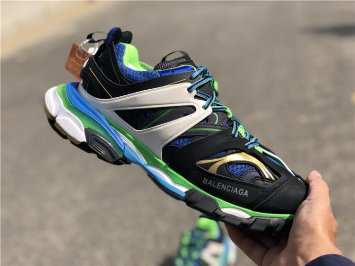 Balenciaga 3.0 retro dad shoes corporate black, blue and green color matching（7-12 work day deliver）