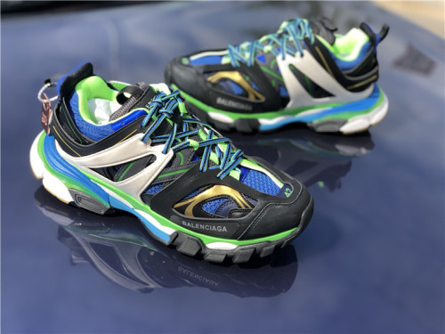 Balenciaga 3.0 retro dad shoes corporate black, blue and green color matching（7-12 work day deliver）