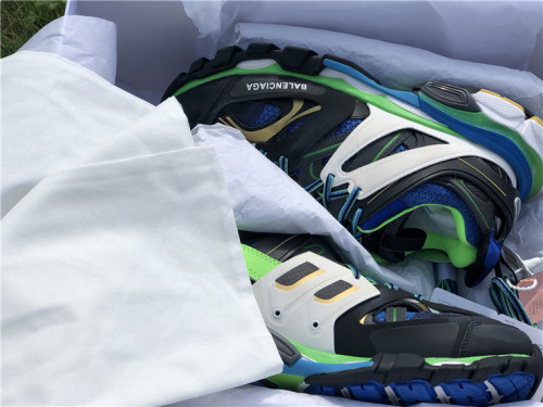 Balenciaga 3.0 retro dad shoes corporate black, blue and green color matching（7-12 work day deliver）