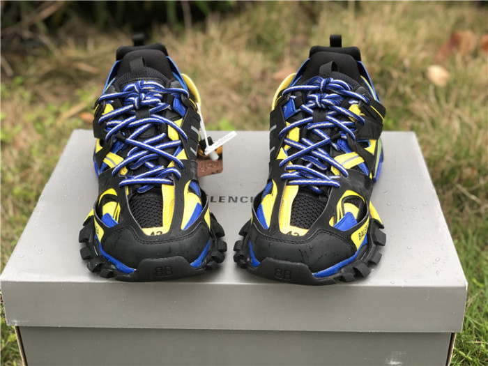 Balenciaga 3.0 black, blue and yellow color scheme（7-12 work day deliver）