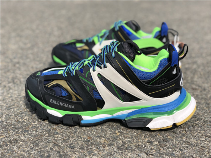Balenciaga 3.0 retro dad shoes corporate black, blue and green color matching（7-12 work day deliver）