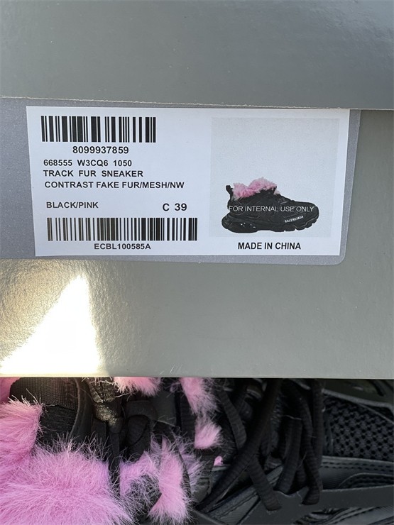 Balenciaga three generations of black and pink hair（7-12 work day deliver）