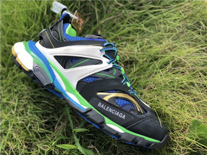Balenciaga 3.0 retro dad shoes corporate black, blue and green color matching（7-12 work day deliver）