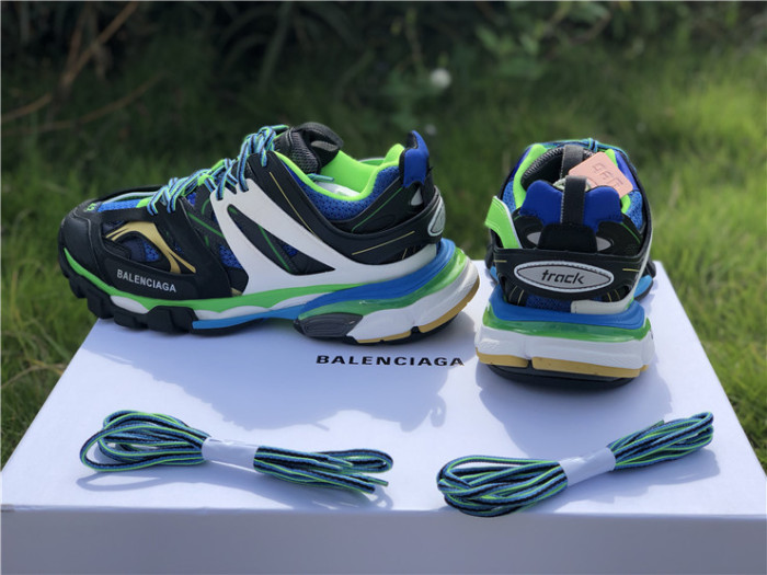 Balenciaga 3.0 retro dad shoes corporate black, blue and green color matching（7-12 work day deliver）