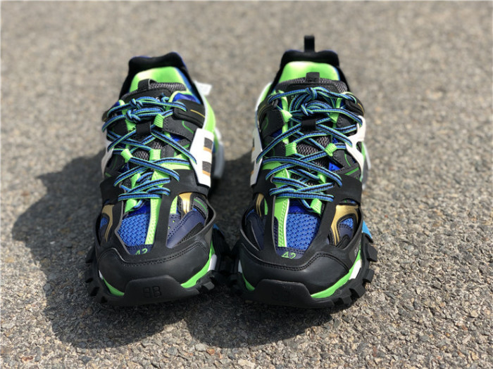 Balenciaga 3.0 retro dad shoes corporate black, blue and green color matching（7-12 work day deliver）
