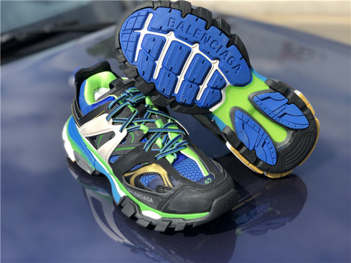 Balenciaga 3.0 retro dad shoes corporate black, blue and green color matching（7-12 work day deliver）