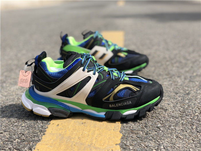 Balenciaga 3.0 retro dad shoes corporate black, blue and green color matching（7-12 work day deliver）