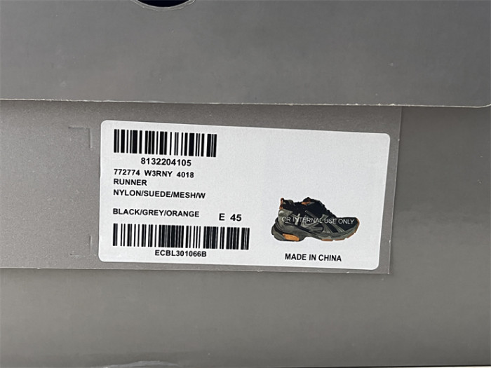 Balenciaga 7.5 black gray orange（7-12 work day deliver）