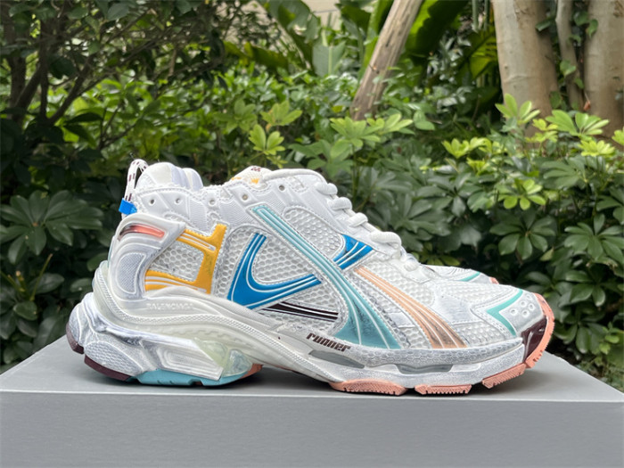 Balenciaga 7.5 white, blue and yellow（7-12 work day deliver）