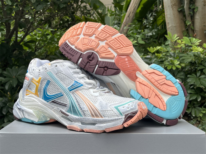 Balenciaga 7.5 white, blue and yellow（7-12 work day deliver）