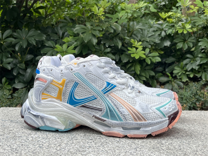 Balenciaga 7.5 white, blue and yellow（7-12 work day deliver）