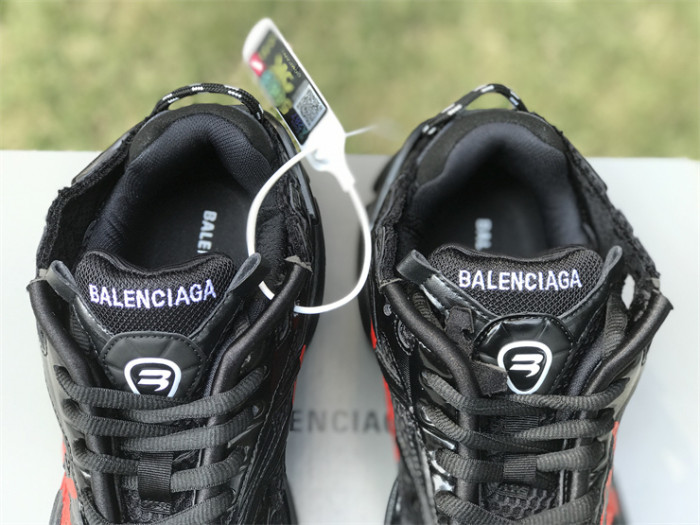 Balenciaga 7.0 high top black and red graffiti（7-12 work day deliver）