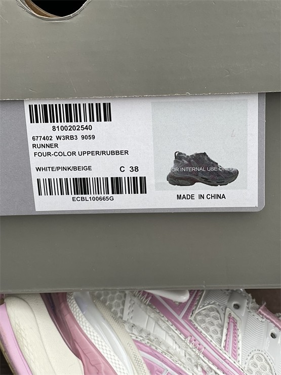 Balenciaga Sneaker white and pink color（7-12 work day deliver）