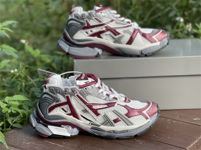 Balenciaga Sneaker white, gray and red color（7-12 work day deliver）