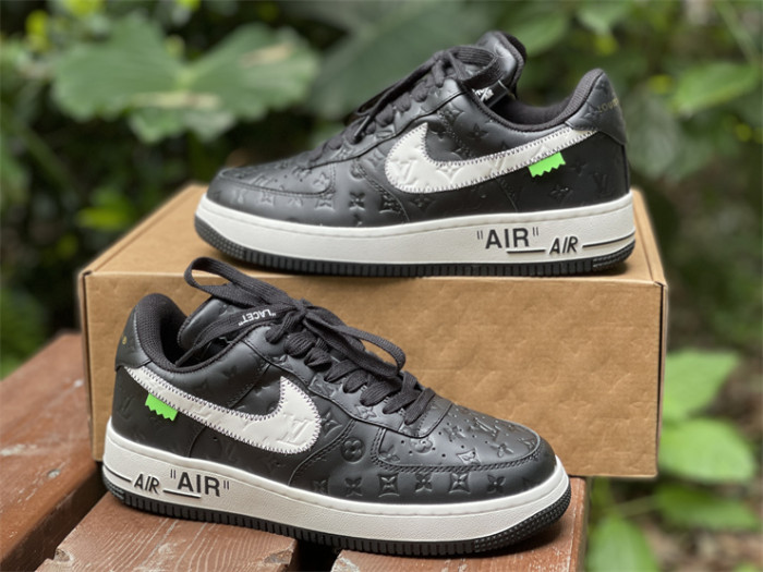 LOUIS VUITTON × Nike Air Force 1 Low Black（7-12 work day deliver）
