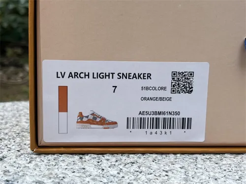 LV white and orange checkerboard（7-12 work day deliver）