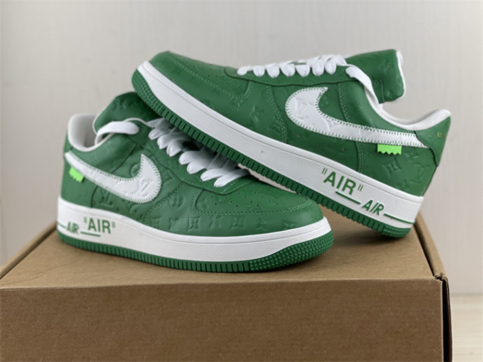 LOUIS VUITTON × Nike Air Force 1 Low White Green（7-12 work day deliver）